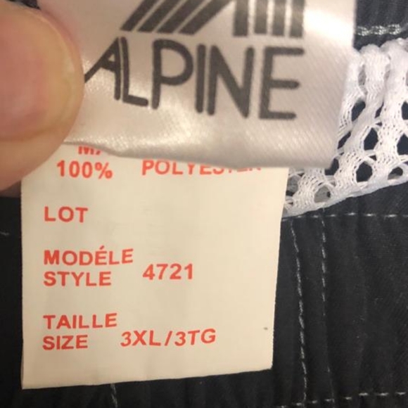 NWT Men's Black & Red/Gray Stripe Alpine Bathing Suit - Picture 5 of 6